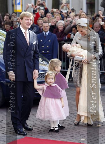 Den Haag 20 oktober 2007
Doop prinses Ariane. Prins Willem Alexander Maxima Ariana Alexia en Amalia.