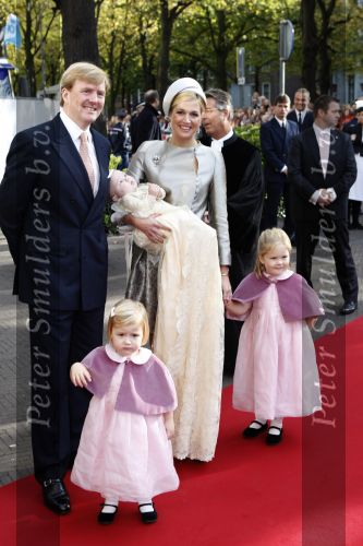 Den Haag 20 oktober 2007
Doop prinses Ariane. Prins Willem Alexander Maxima Ariana Alexia en Amalia.