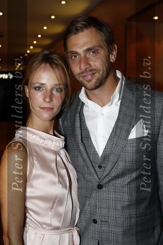 Amsterdam 13 september 2008
Modeshow Mart Visser in het Hilton hotel. 
Alwien Tulner met vriend/man