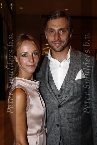 Amsterdam 13 september 2008
Modeshow Mart Visser in het Hilton hotel. 
Alwien Tulner met vriend/man