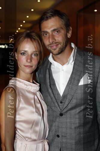 Amsterdam 13 september 2008
Modeshow Mart Visser in het Hilton hotel. 
Alwien Tulner met vriend/man
