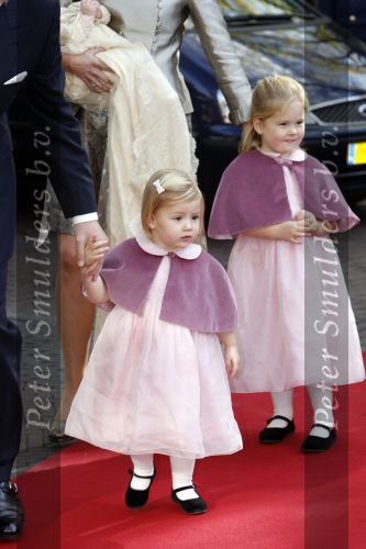 Den Haag 20 oktober 2007
Doop prinses Ariane. Prins Willem Alexander Maxima Ariana Alexia en Amalia.