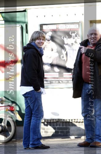 Amsterdam 16 februari 2008
Andre Hazes jr met Joop Kruis op de cornelis schuytstraat.
Peter Smulders bv