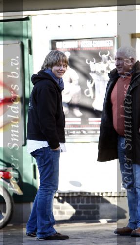 Amsterdam 16 februari 2008
Andre Hazes jr met Joop Kruis op de cornelis schuytstraat.
Peter Smulders bv