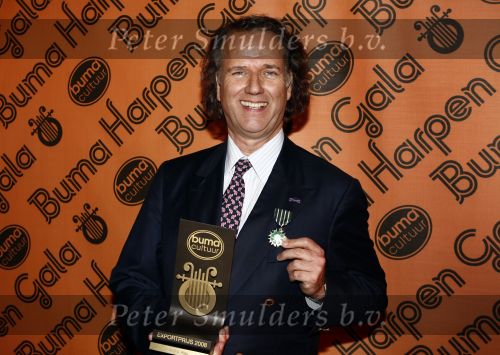 Hilversum 5 maart 2009
Uitreiking van de gouden harpen in studi 21. Andre Rieu
Peter Smulders bv