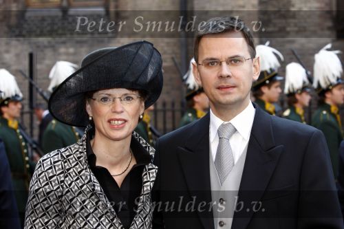 Den Haag 16 september 2008
Prinsjesdag 2008 op het binnenhof. 
Andre Rouvoet met zijn vrouw