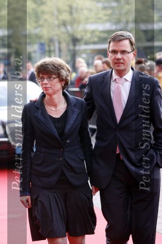 Utrecht 28 april 2009
Pieter v Vollenhoven viert zijn 70e verjaardag in het Beatrix theater in Utrecht. Andre Rouvoet met zijn vrouw
Peter Smulders bv