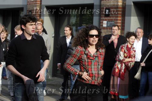 Amsterdam 3 mei 2009
Premiere van de laatste dagen van Emma blank in het ketelhuis. Anna Drijver met vriend
Peter Smulders bv
