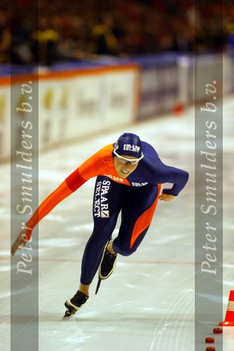 Heerenveen 22 december 2001
Skate  off wedstrijden voor Olympische spelen.
Annamarie Thomas