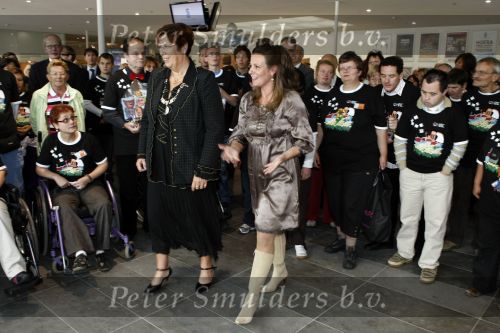 Almere 17 september 2008
Prinses Annette en burgemeester Annemarie Jorritsma bij de opening van de HVC Arttour.