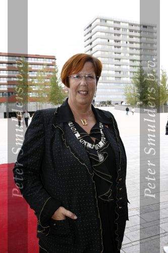 Almere 17 september 2008
Prinses Annette en burgemeester Annemarie Jorritsma bij de opening van de HVC Arttour.