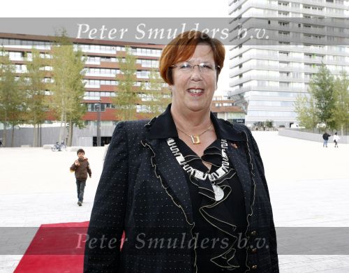 Almere 17 september 2008
Prinses Annette en burgemeester Annemarie Jorritsma bij de opening van de HVC Arttour.