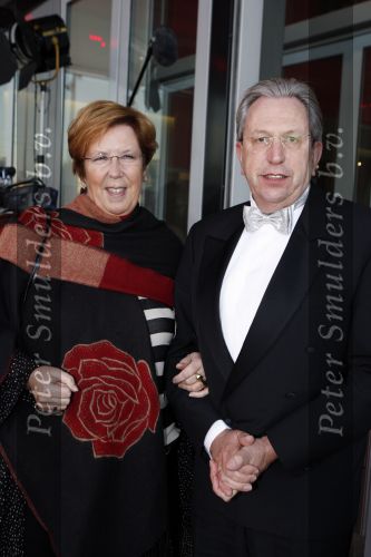 Rotterdam 16 december 2007
premiere Evita in het nieuwe Luxor theater. Annemarie Jorritsma met man