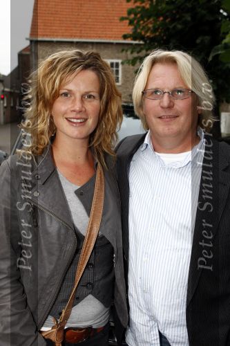 Breda 26 augustus 2008
Muziekfeest van de Tros op de grote markt in Breda. 
Annette Barlo en Frank Timmer