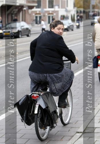 Amsterdam 3 november 2007
Annette Malherbe op de fiets.