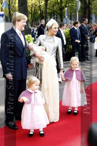 Den Haag 20 oktober 2007
Doop prinses Ariane. Prins Willem Alexander Maxima Ariana Alexia en Amalia.