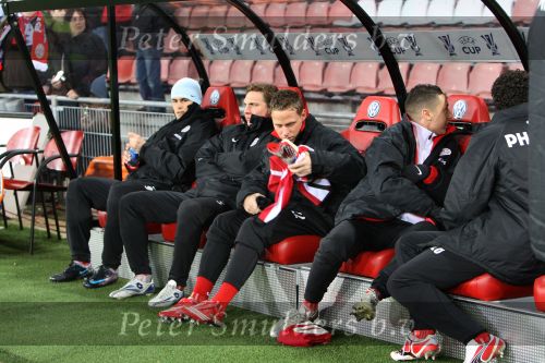 Eindhoven, 12 Maart 2008
UEFA 1/8 finale PSV-Tottenham Hotspur, eindstand 0-1
PSV wint na verlenging en straschoppen met 6-5 en gaat door naar de 1/4 Finale
Op de reservebank Balasz Dzsudzsak met Ismail Aissati Mike Zonneveld - Danko Lazovic en Otman Bakkal