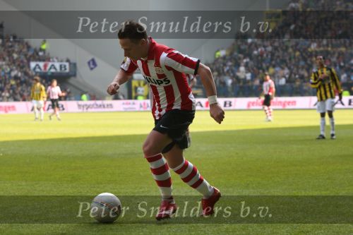 Arnhem, 20 April 2008 Kompetitiewedstrijd Vitesse-PSV, eindstand 0-1 Seizoen 2007/2008
PSV Landskampioen 
Balazs Dzsudzsak