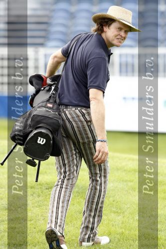 Zandvoort 16 augustus 2008
Beau v Erven Dorens met hoed tijdens golfwedstrijd KLM open op de golfbaan in zandvoort.