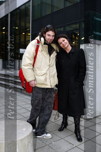 Amsterdam 13 februari 2008 
Rechtzaak van Rob de Nijs en Belinda Meuldijk ivm rattengate. Martijn v d Berg en Thierry Duval waren ook aanwezig alsmede Astrid Collee
Peter Smulders bv