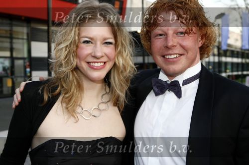 Hilversum 20 maart 2009
Schaatsgala bij studio 21. Ben Woldring met zijn vriendin
Peter Smulders bv