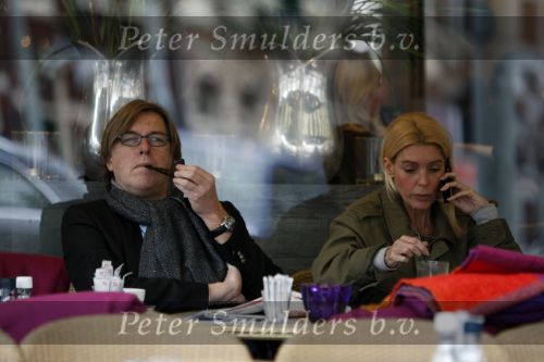 Amsterdam 20 januari 2009
Bert v d Veer met zijn vriendin Judith Osborn op terras.
Peter Smulders bv