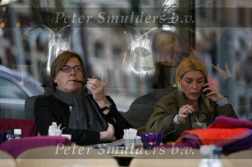 Amsterdam 20 januari 2009
Bert v d Veer met zijn vriendin Judith Osborn op terras.
Peter Smulders bv