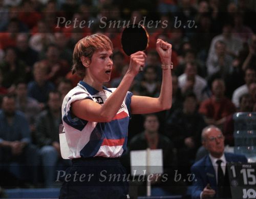 1 Februari 1997
Bettine Vriesekoop spelend voor het Nederlands team