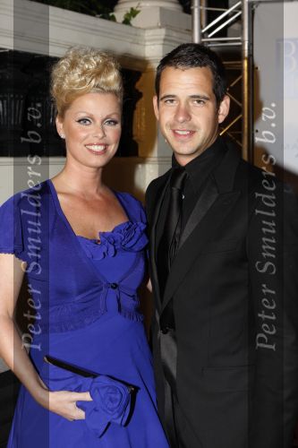 Amsterdam 11 oktober 2007
Beau monde awards in het amstel hotel. Bridget Maasland met vriend Pepijn