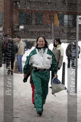 Lech 11 februari 2005
Brigitte Klynstra met zoontje in Lech