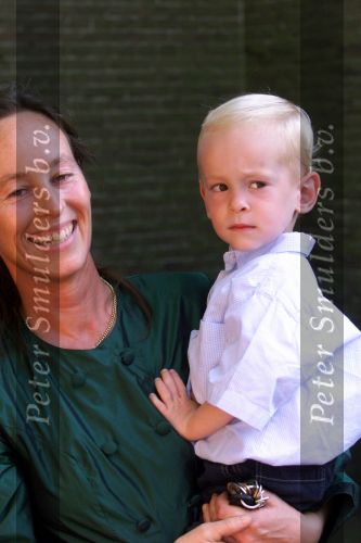 Hummelo 11 september 1999
Trouwen Elisabeth Fabius
Brigitte Klynstra met zoontje