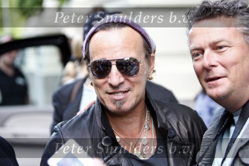 Amsterdam 17 juni 2008
Bruce Springsteen arriveert bij het Amstel hotel in Amsterdam.