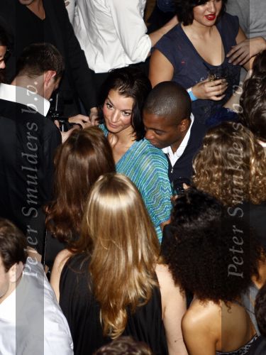 Amsterdam 24 januari 2009
Openingsfeest fashion tv in odeon. 
Bryan Roy met een vriendin