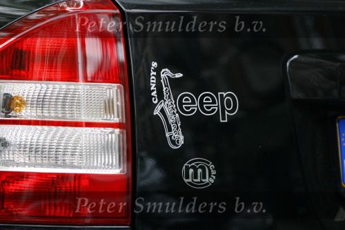 Amsterdam 11 september 2007
Candy Dulfer met gesponsorde auto.