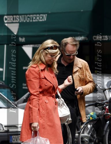 Amsterdam 18 juni 2008
Hans Dulfer en Candy Dulfer  samen aan het winkelen op de Cornelis Schuytstraat.