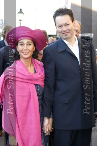 Den Haag 20 oktober 2007
Doop prinses Ariane . Carel Kraayenhof met vrouw