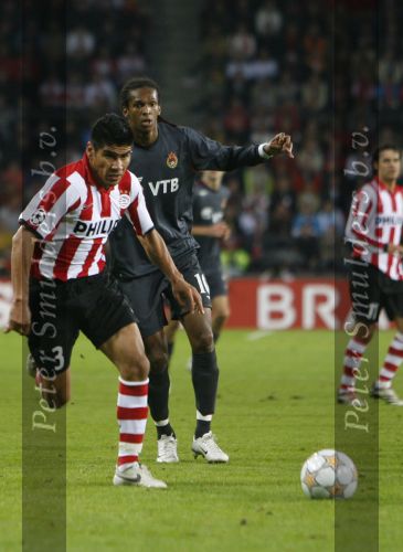 Eindhoven, 19 September 2007 Seizoen 2007/2008 
Eerste wedstrijd Champions League PSV-CSKA Moskou, eindstand 2-1
Carlos Salcido