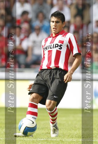Eindhoven, 23 September 2007 Seizoen 2007/2008 Kompetitewedstrijd PSV-Feyenoord, eindstand 4-0
Carlos Salcido