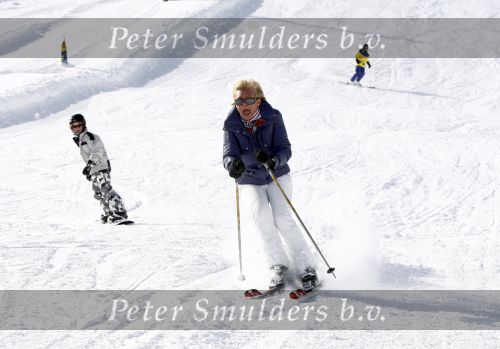 Serfaus 18 februari 2009
Caroline Tensen en haar vriend Peter Gallas op skivakantie,
Peter Smulders bv