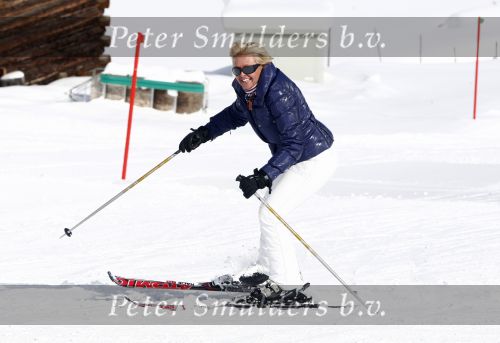 Serfaus 18 februari 2009
Caroline Tensen en haar vriend Peter Gallas op skivakantie,
Peter Smulders bv
