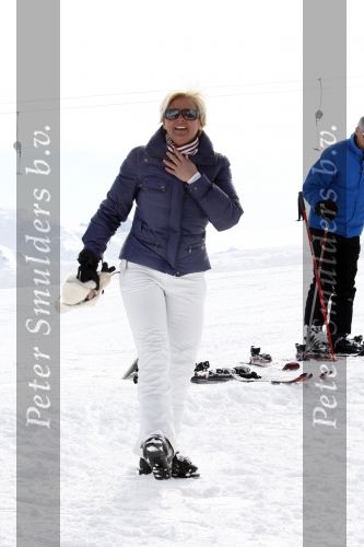 Serfaus 18 februari 2009
Caroline Tensen en haar vriend Peter Gallas op skivakantie,
Peter Smulders bv