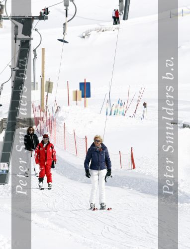 Serfaus 18 februari 2009
Caroline Tensen en haar vriend Peter Gallas op skivakantie,
Peter Smulders bv