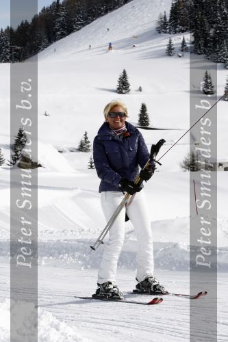 Serfaus 18 februari 2009
Caroline Tensen en haar vriend Peter Gallas op skivakantie,
Peter Smulders bv