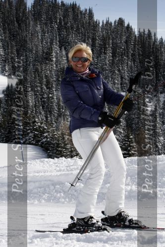 Serfaus 18 februari 2009
Caroline Tensen en haar vriend Peter Gallas op skivakantie,
Peter Smulders bv