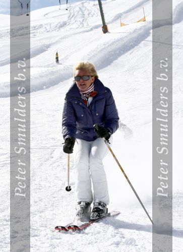 Serfaus 18 februari 2009
Caroline Tensen en haar vriend Peter Gallas op skivakantie,
Peter Smulders bv