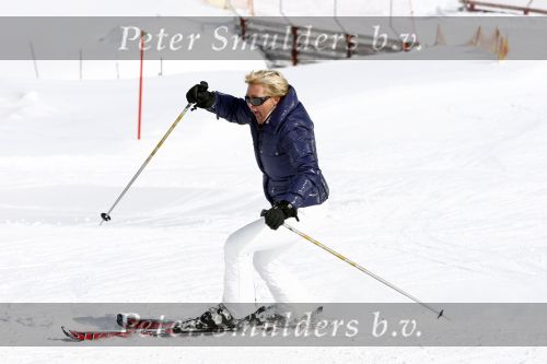 Serfaus 18 februari 2009
Caroline Tensen en haar vriend Peter Gallas op skivakantie,
Peter Smulders bv