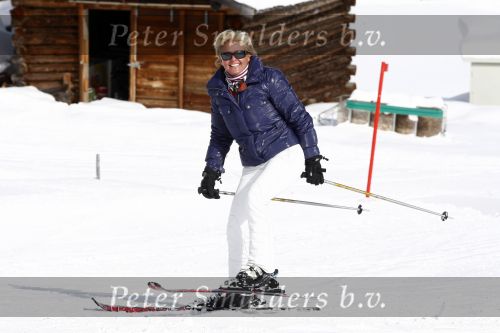 Serfaus 18 februari 2009
Caroline Tensen en haar vriend Peter Gallas op skivakantie,
Peter Smulders bv