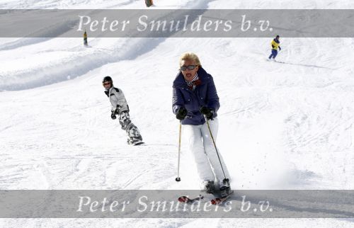 Serfaus 18 februari 2009
Caroline Tensen en haar vriend Peter Gallas op skivakantie,
Peter Smulders bv