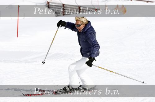 Serfaus 18 februari 2009
Caroline Tensen en haar vriend Peter Gallas op skivakantie,
Peter Smulders bv