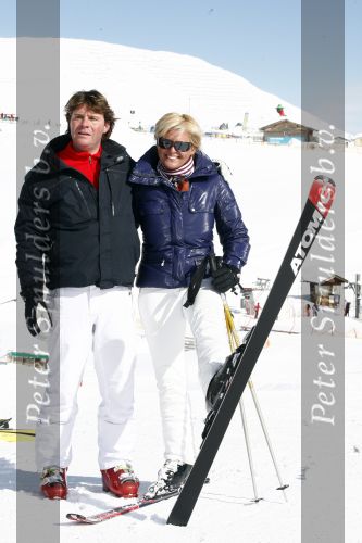 Serfaus 18 februari 2009
Caroline Tensen en haar vriend Peter Gallas op skivakantie,
Peter Smulders bv